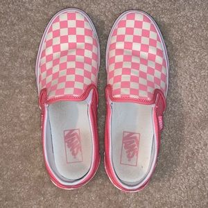 Pink Checkered Vans